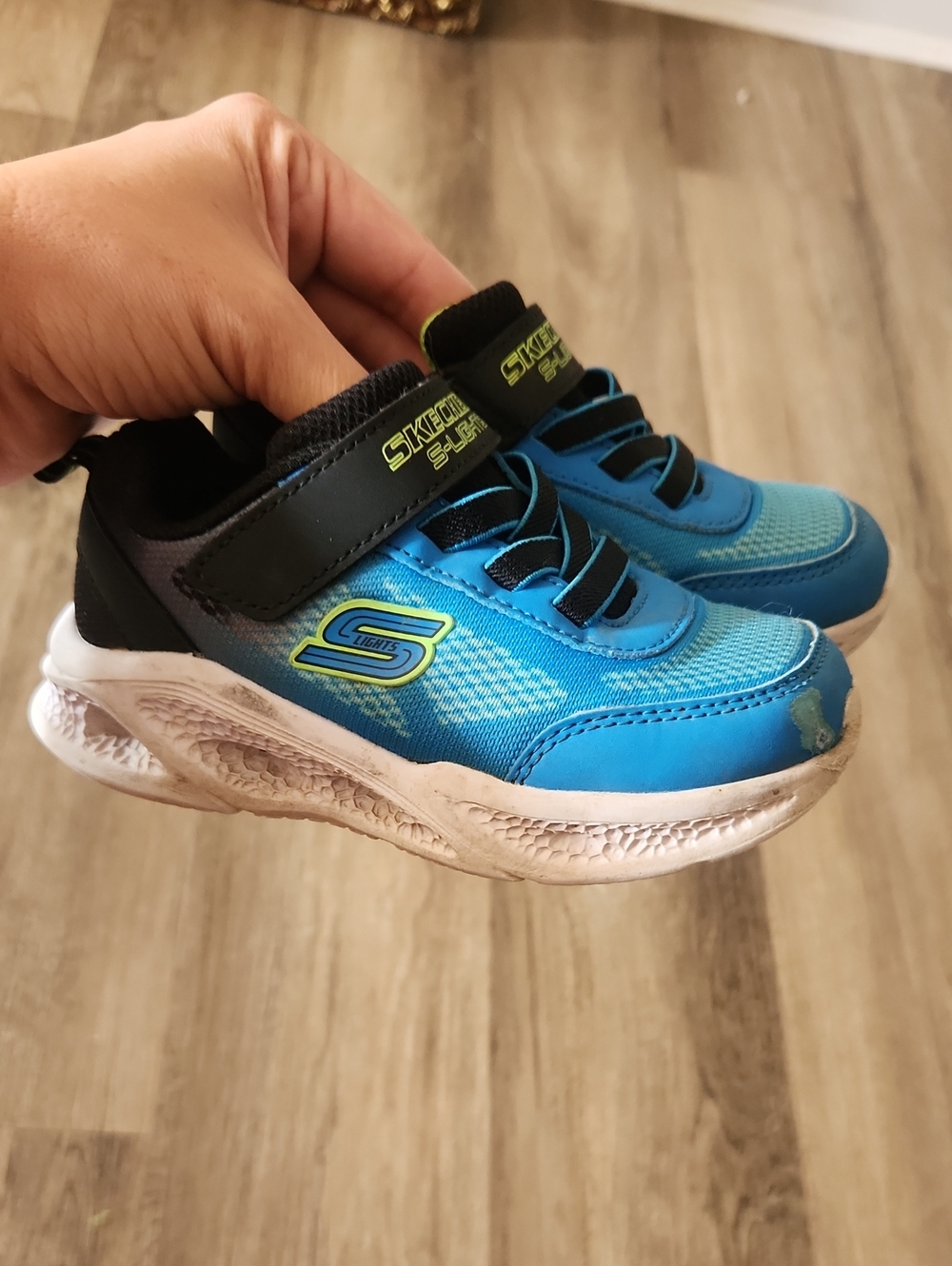 Light Up Blue Sketchers